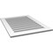 Ekena Millwork Vertical Surface Mount PVC Gable Vent: Functional, w/ 3-1/2"W x 1"P Standard Frame, 28"W x 38"H GVPVE28X3801SF - alternate 3